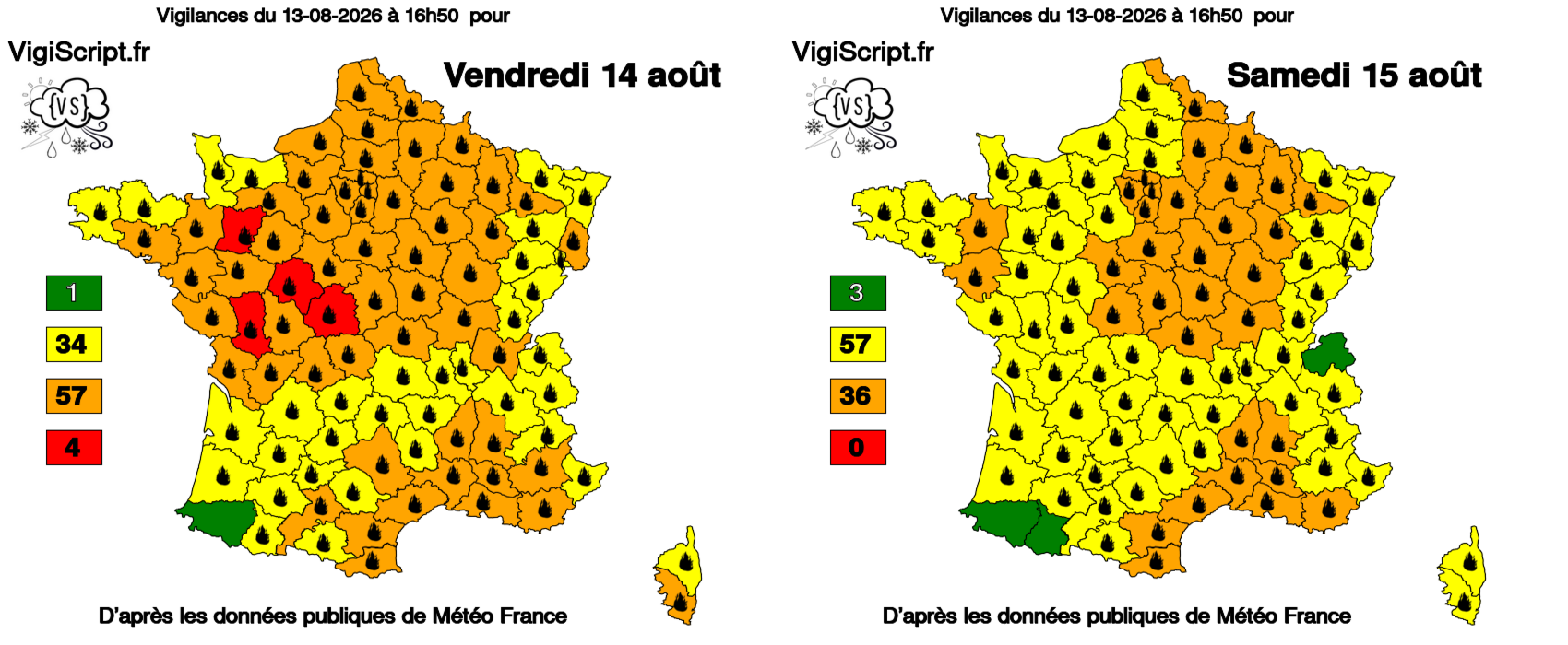 Dernier risque de feux de forêts