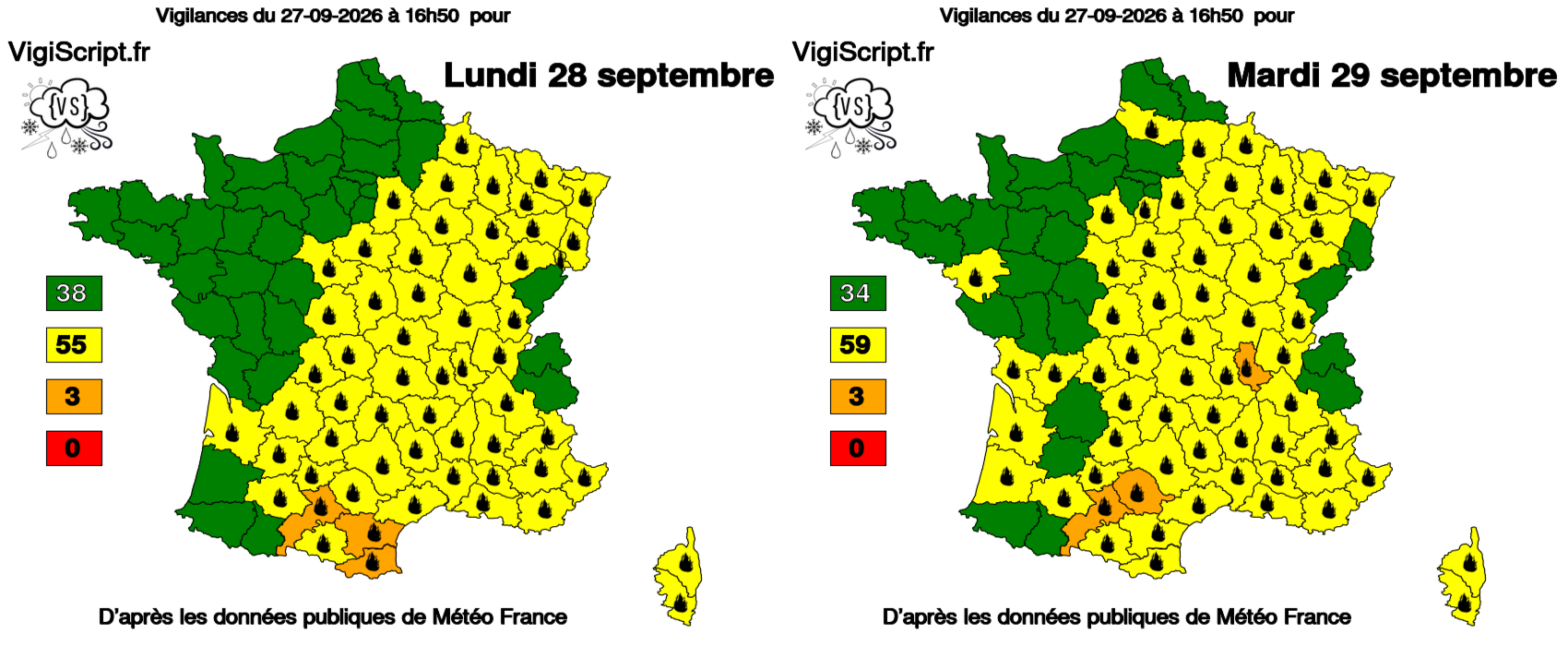 Dernier risque de feux de forêts